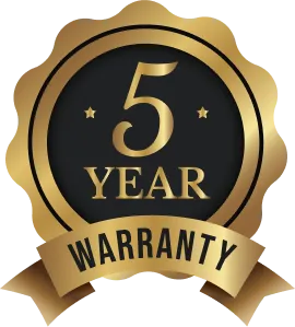 5 Year Warranty